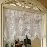 Gaeaspace  -  Princess French European-style gauze curtain curtain head window gauze transparent embroidered window decoration