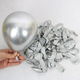 Gaeaspace  -  104pcs Disco Balloon Garland Arch Kit Metallic Silver Balloons for Birthday Graduation Prom Disco Party Decoration Supplies