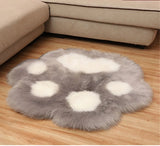 Gaeaspace  -  Cartoon Cute Cat Bear Paw Carpet Soft Plush Animal Paw Shape Carpet Living Room Floor Mat Bedroom Bedside Deocrative