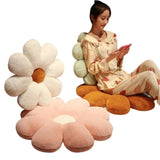 Gaeaspace  -  50/60/80cm Fluffy Flower Plush Pillow Toy Soft Cartoon Sunflower Daisy Plant Stuffed Doll Sofa Cushion Chair Mat Birthday Gifts