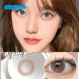 Gaeaspace  -   Bubbles Brown Colored Contact Lenses Soft For Eyes Small Beauty Pupil Myopia Prescription Degrees Yearly Natural New