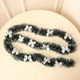 Gaeaspace  -  2/4MGreen Christmas Tree Decoration Ribbon Garland Christmas TreeBar Tops Ornaments Xmas Tinsel Grass Ring Family Reunion Party