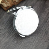 Gaeaspace  -  Mini Makeup Mirror Portable Pocket Round Square Heart Makeup Mirror Double-Sided Folding Cosmetic Mirror Female Gifts