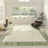 Gaeaspace  -  French Green Living Room Decoration Carpet Small Fresh Home Lounge Bay Window Non-slip Rug Luxury Balcony Bathroom Kitchen Rugs