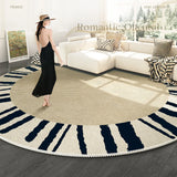 Gaeaspace  -  French Style Living Room Decoration Carpet Retro Round Rugs for Bedroom Large Area Thickened Carpets Lounge Rug Chair Floor Mat