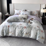 Gaeaspace  -  Print Duvet Cover Set Luxury Egyptian Cotton Bed Linens Queen Full Ru King Double Size Bedding Sets Sheet Pillowcase