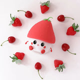 Gaeaspace  -  Strawberry Silicone Tap Light Cute Cartoon Lamp Playful Funny Toy Safe Soft Light Pat Control Amazing Gift For Friend Children