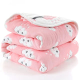 Gaeaspace  -  21 Designs 10 Layers Super Thick Muslin Baby Blanket Swaddle 110x110cm  Newborn Baby Kids Children Swaddle Blankets for Beds