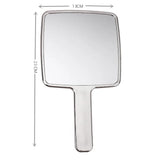 Gaeaspace  -  Ins Liquid Shape Square Mirror Mini Hand-Held Desktop Cosmetic Makeup Mirror Travel Metallic Portable Beauty Mirror For Handbag