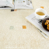 Gaeaspace  -  Modern Cream Style Irregular Large Area Living Room Carpet Light Luxury Shaped Soft Bedroom Carpets Plush Comfortable Lounge Rug