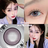 Gaeaspace  -   1Pair Colored Contacts Brown Lenses with Degree Yearly Use Natural Big Eyes Beautiful Pupils for Free Shipping