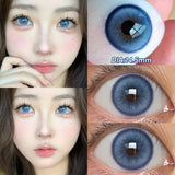 Gaeaspace  -  Pink Contact Lenses Myopia Color Contact Lenses for Eye with Diopters Natural Grey Brown Eye Color Lenses Blue Lens 2PCS