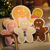 Gaeaspace  -  Cute Gingerbread Man Plush Toys Anime Plushies Pillow Cushion Stuffed Baby Appease Doll Xmas Gifts for Kids