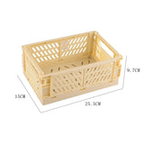 Gaeaspace  -  Creative Foldable Storage Boxes Student Desktop Collapsible Crate Organizer Tape Stationery Cosmetic Rack Folding Storage Basket