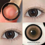 Gaeaspace  -  1 Pair/2PCS Myopia Colored Lenses 10 Colors Contact Lenses for Eyes Natural Beauty Pupils with Free Shipping Yearly Use