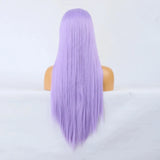 Gaeaspace  -  Purple Wig Long Straight Synthetic Lace Front Wig Glueless Wigs Ready to Wear Light Purple Lace Wig Glueless Lace Wigs for Women