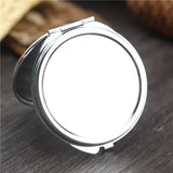 Gaeaspace  -  Mini Makeup Mirror Portable Pocket Round Square Heart Makeup Mirror Double-Sided Folding Cosmetic Mirror Female Gifts