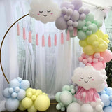 Gaeaspace  -  5Pcs New Large Balloon White Smile Cloud Aluminum Foil Balloon Birthday Party Wedding Decoration Kids Baby Shower Decor Supplies