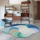 Gaeaspace  -  Retro Irregular Living Room Decoration Carpet Light Luxury Study Cloakroom Non-slip Carpets Rainbow Color Bump Bedside Plush Rug