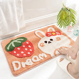 Gaeaspace  -  Kawaii Carpet Cartoon Rabbit Plush Carpets Non-slip Bedside Living Room Floor Mat Japan Korean Area Rugs Bedroom Soft Fluffy Mat