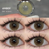 Gaeaspace  -  Color Contact Lenses for Eyes Myopia Lenses With Prescription Degree Gray Lenses Fashion Lenses Black Eye Lenses