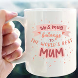 Gaeaspace  -  1pc 330ml Best Mum Mug Gifts for Mummy Grandma Ceramic Mugs Coffee Cups Desktop Decoration Summer and Winter Drinkware