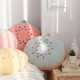 Gaeaspace  -  Embroidered Fruit Throw Pillow Round Soft Plush Cushion Living Room Tatami Office Chair Mat Floor Seat Pad Pillows Home Decor