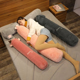 Gaeaspace  -  100-160cm Long Body Pillow Rabbit Stuffed Plush Toy Kitten Elephant Elk Sleeping Pillow Back Cushion Doll Gifts for Girlfriend