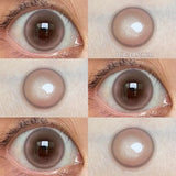 Gaeaspace  -  Blue Contact Lenses for Eyes Pink Color Contact Lenses Fashion Myopia Lenses for Eye Grey Brown Natural Pupils 2pcs/pair