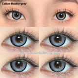 Gaeaspace  -  1Pair Lenses Cosmetic Color Contact Lenses for Eyes Beauty Pupils Blue Grey Brown Eye Color Lenses with Lens Container