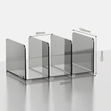 Gaeaspace  -  Transparent Bookends Stand Bookshelf Desktop Decorative Storage Rack Bookend Book Holder School Stationery