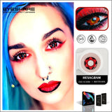 Gaeaspace  -  2pcs Cosplay Eye Lenses Contact Lenses Colored Contact Lens for Eyes Anime Lenses Yearly Eye Color Lens Beautiful Pupil