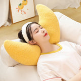 Gaeaspace  -  INS Plush Moon Ball Pillow Stuffed Moon Ball Donut Style Throw Pillow Home Decoration Pillow Birthday Gift