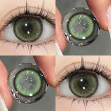 Gaeaspace  -  2pcs Korea Natural Colored Contacts Lenses Prescription Myopia Lenses Beautful Pupils Student Colored Cosmetics New