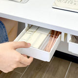 Gaeaspace  -  Under Table Hidden Drawer Adhesive Storage Box Office Desktop Large-capacity Stationery Cosmetics Table Bottom Organizer Shelf