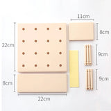 Gaeaspace  -  Ins Wall Hole Board Korean Decor Wall Pegboard Storage Rack Blind Box Toy Figure Girl Bedroom Free Punch Organizer Storage Board