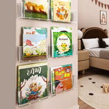 Gaeaspace  -  3Pcs/Set Acrylic Picture Book Display Rack Bedroom Wall Hanging Door Storybook Graffiti Magazine Organizer Children's Bookshelf