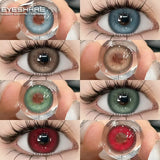 Gaeaspace  -  1Pair New Colored Contact Lenses for Eyes Natural Contact Lenses Blue Eye Lens Green Lenses Yearly Brown Eye Contacts