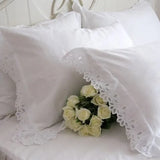 Gaeaspace  -  1 piece European white pillow case pillow covers decorative 100% cotton comfortable pillow sham pillowcase bedding accessory