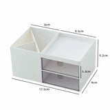 Gaeaspace  -  Ins Desktop Pen Holder Storage Box Multifunctional Stationery Organizer Box Transparent Drawer Jewelry Cosmetic Storage Box Girl