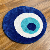 Gaeaspace  -  Fluffy Evil Eye Circle Rug Carpet Plush Comfortable Handmade Bedroom Ultra Soft and Fluffy High Quality for Halloween