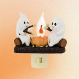 Gaeaspace  -  Halloween Decoration New Ghost Bonfire Night Light EU US UK Plug Funny Cute Chost Design Lamp Home Decor