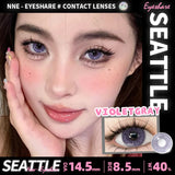 Gaeaspace  -  1 Pair Natural Color Contact Lenses Pink Contact Purple Gray Eye Colored Lenses Colorful Makeup Soft Beautiful Pupil