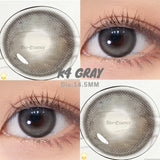 Gaeaspace  -   2Pcs Myopia Contact Lenses Yearly Use Purple Lenses Color Cosmetics Beauty Big Eyes Student Pupils Fast Shipping