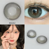 Gaeaspace  -  New 2pcs/pair Natural Beaty Pupil Lenses for Eyes Colored Eye Lenses for Myopia Contact Lenses 14.2mm Eye Color Lens