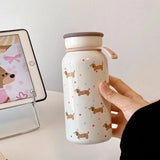 Gaeaspace  -  Original Cute Bow Thermos Cup For Girls 304 Stainless Steel Direct Drinking Water Cup Portable Leakproof Insulation Tumbler New