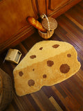 Gaeaspace  -  Cartoon Cheese Bedside Carpet, Special-Shaped, Thickened, Anti-Slip, Bedroom Floor Mat, Living Room Door Carpet, Cute