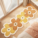 Gaeaspace  -  Floral Irregular Living Room Decorative Carpets Comfortable Soft Bedroom Bedside Carpet Non-slip Cloakroom Rug Balcony Rugs 양탄자