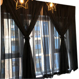 Gaeaspace  -  Black screen curtain balcony screen black screen decoration bedroom window shading partition screen curtain curtains for bedroom