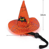 Gaeaspace  -  Pet Halloween Spider Web Witch Pet Hat Elastic Hair Band Pet Supplies Dog Cat Pumpkin Bat Hat Hair Happy Helloween Party